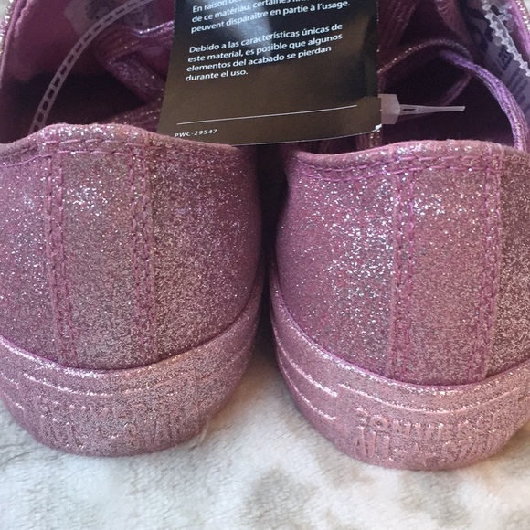 NWT Converse Glitter Pink Shoes Size 11.5 - Picture 4 of 6